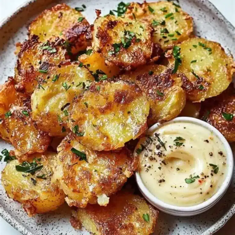 Super Easy Crispy Smashed Potatoes