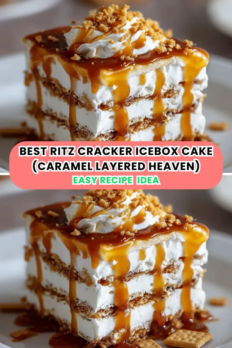 Best Ritz Cracker Icebox Cake (Caramel Layered Heaven)
