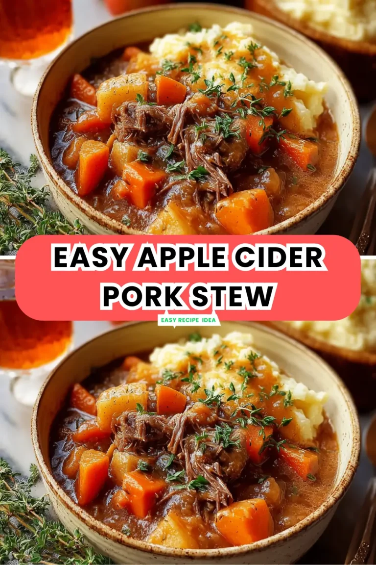 Easy Apple Cider Pork Stew (Fall Mash Magic)