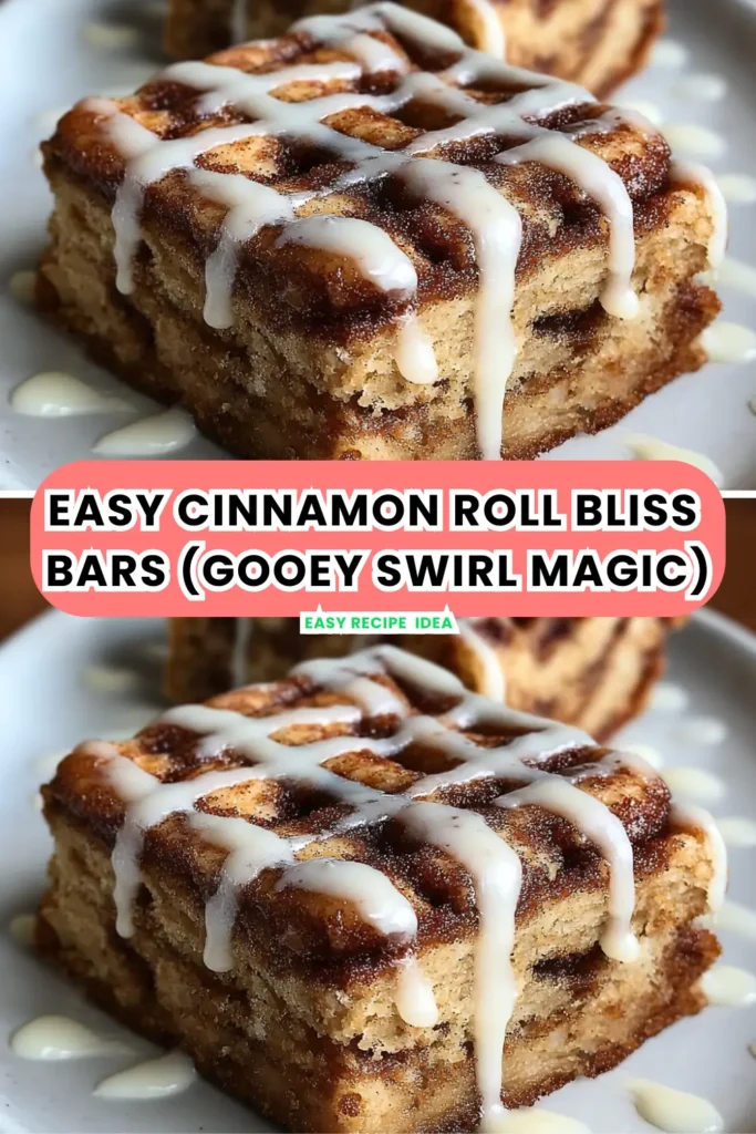 Cinnamon Roll Bliss Bars