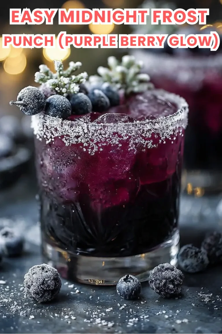 Midnight Frost Christmas Punch