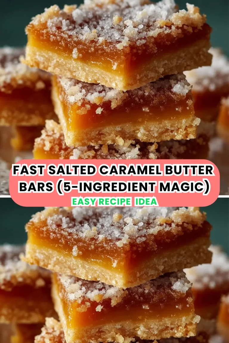 Fast Salted Caramel Butter Bars (5-Ingredient Magic)