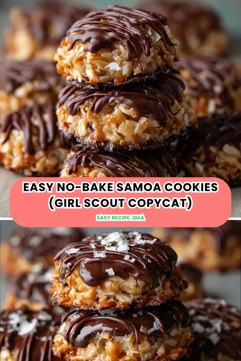 Easy No-Bake Samoa Cookies (Girl Scout Copycat)