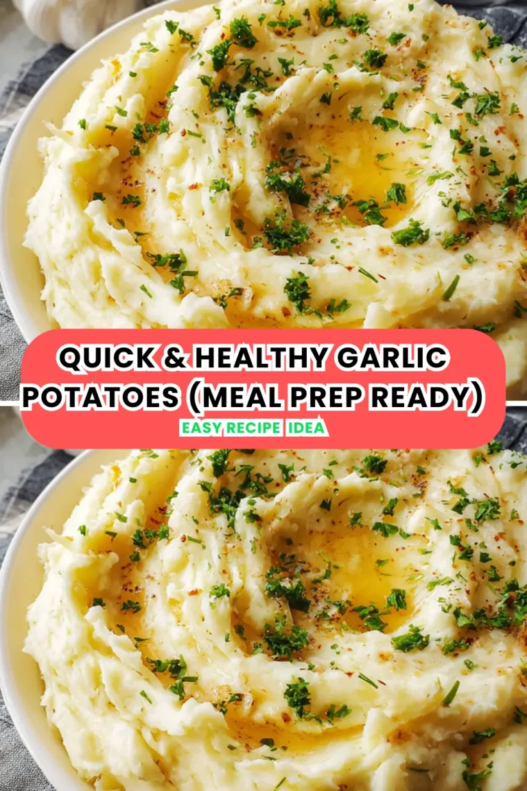 Quick & Healthy Garlic Potatoes (Meal Prep Ready)