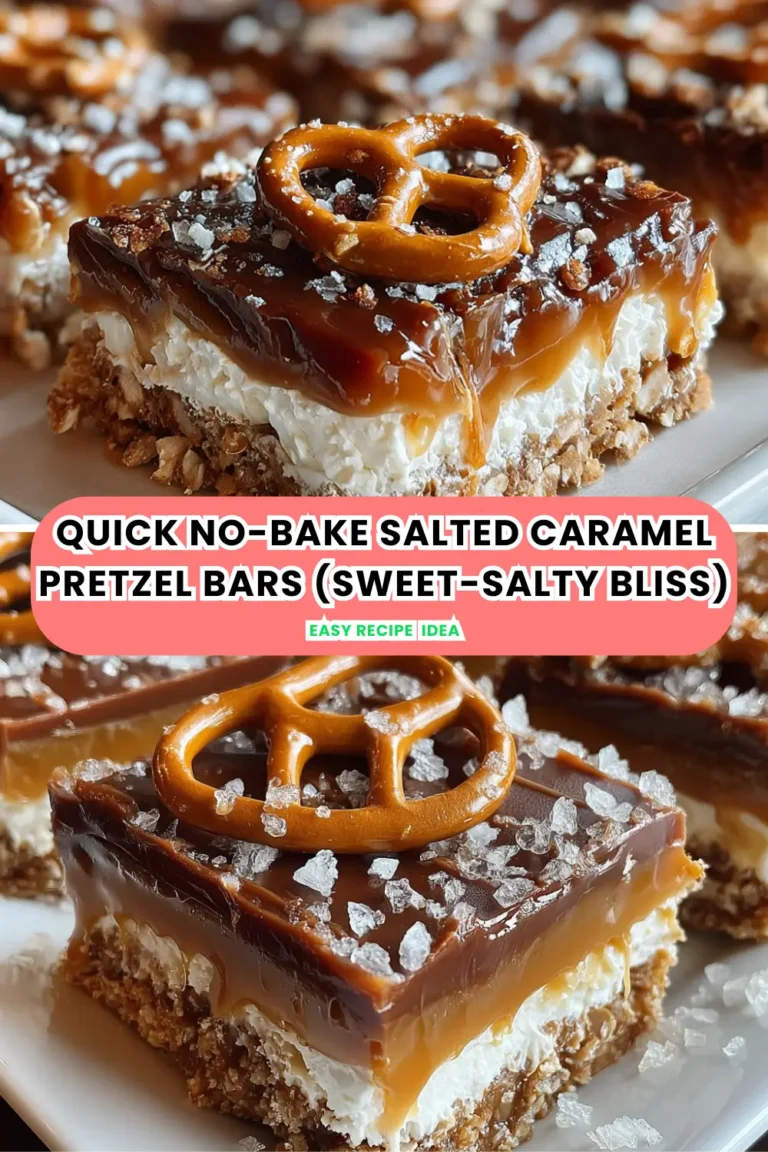 No-Bake Salted Caramel Pretzel Bars