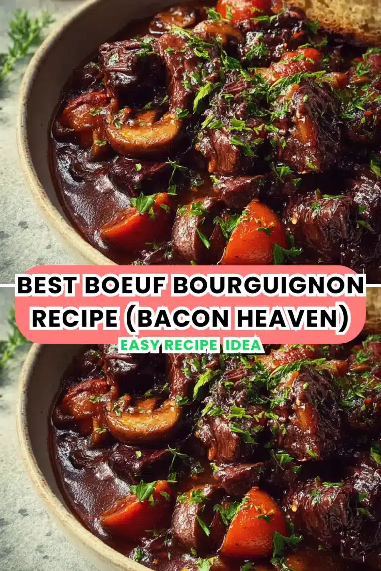 Best Boeuf Bourguignon Recipe (Bacon Heaven)