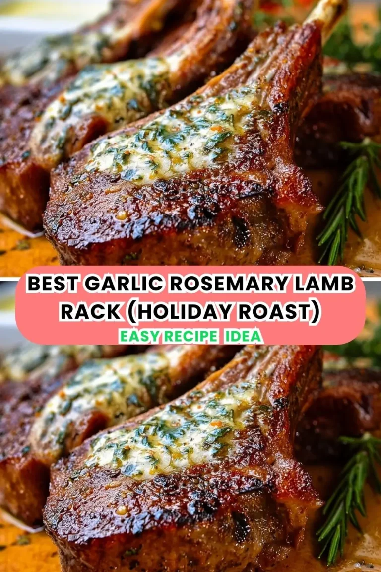 Best Garlic Rosemary Lamb Rack for Dinner – Holiday Roast Perfection