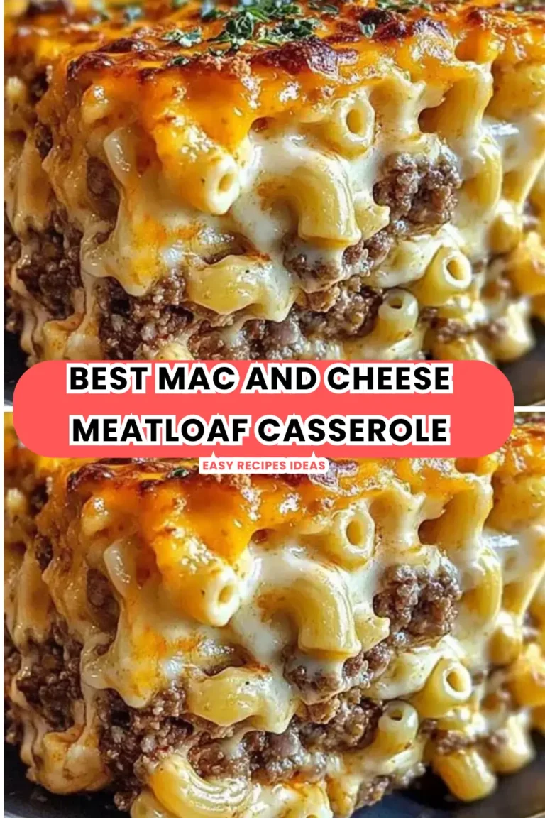 Best Mac and Cheese Meatloaf Casserole (Cheesy, Hearty & Satisfying)