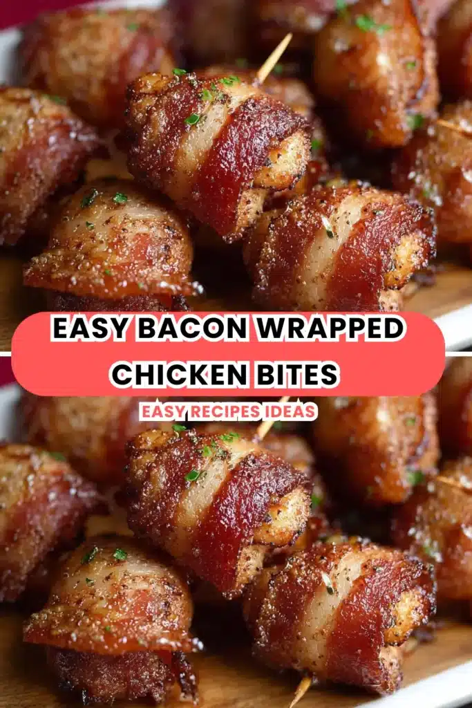 Easy Bacon Wrapped Chicken Bites (Ready in 25 Minutes!)