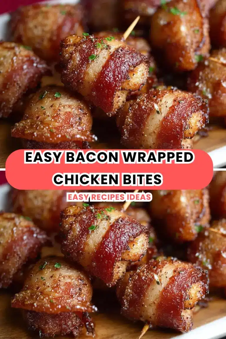 Easy Bacon Wrapped Chicken Bites (Ready in 25 Minutes!)