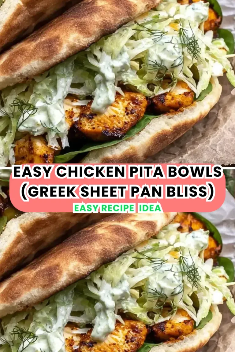 Easy Chicken Pita Bowls (Greek Sheet Pan Bliss)