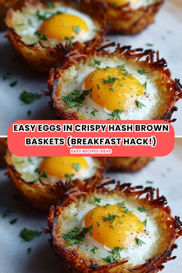 Easy Eggs in Crispy Hash Brown Baskets (Breakfast Hack!)