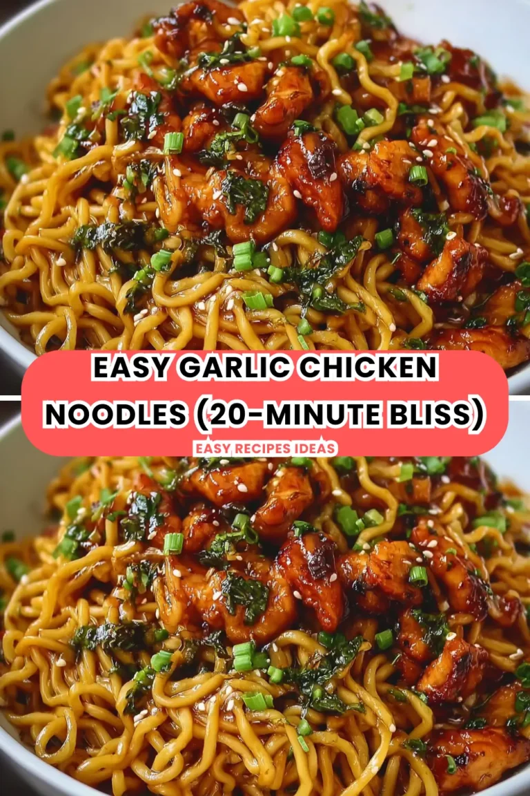 Easy Garlic Chicken Noodles (20-Minute Bliss)