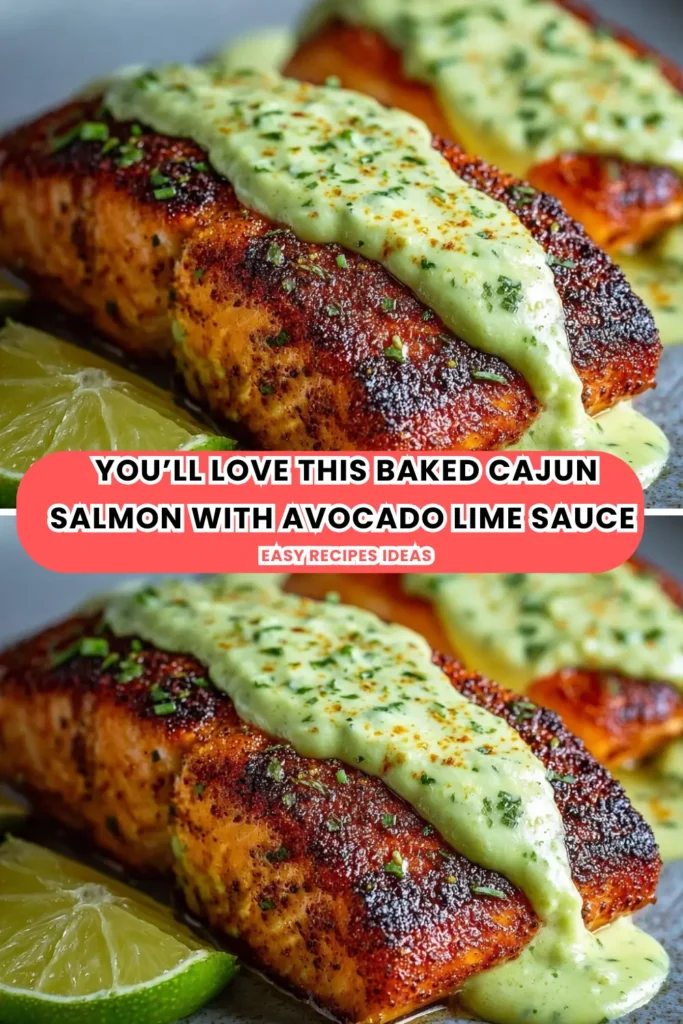 You’ll Love This Baked Cajun Salmon with Avocado Lime Sauce (1)