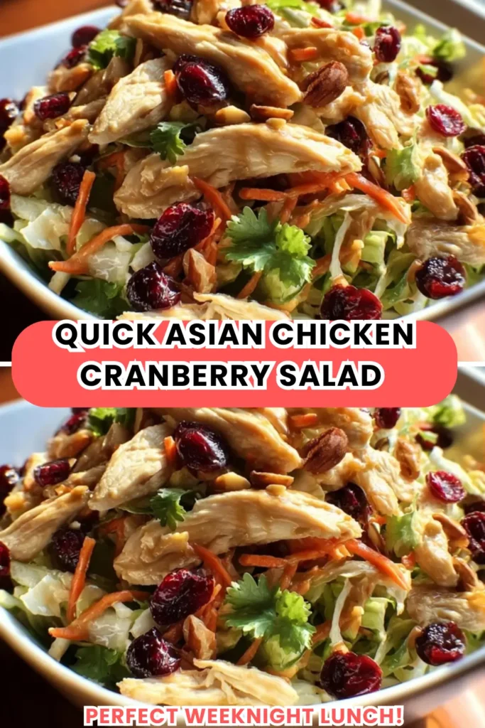 Asian Chicken Cranberry Salad
