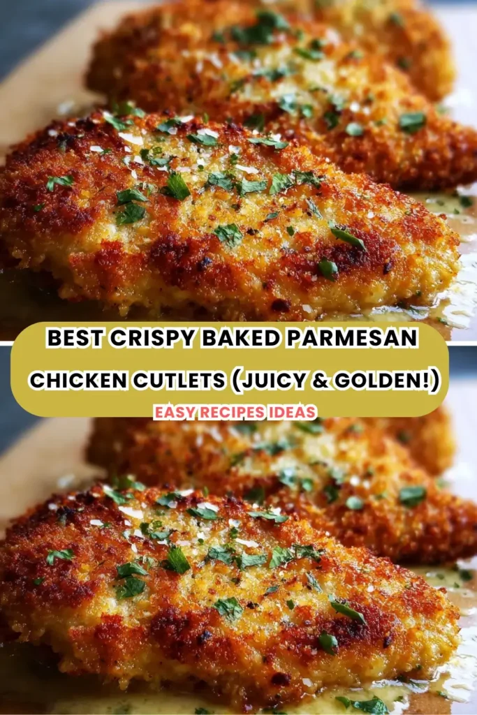 Best Crispy Baked Parmesan Chicken Cutlets (Juicy & Golden!) (1)