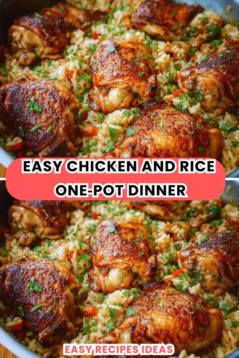 Easy Chicken and Rice One‑Pot Dinner