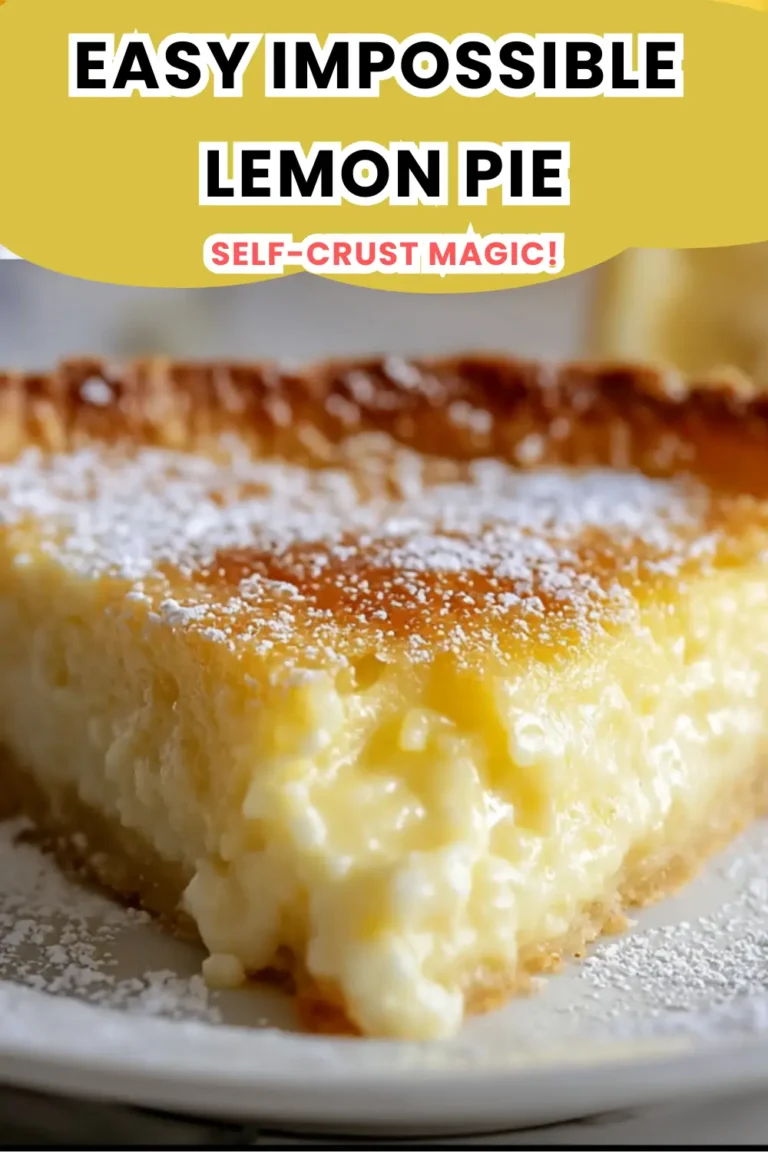 Easy Impossible Lemon Pie Self-Crust Magic!