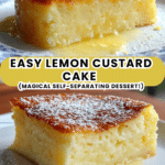 Easy Lemon Custard Cake Magical Self Separating Dessert