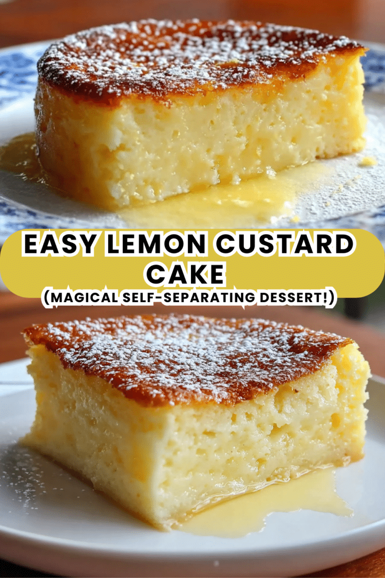 Easy Lemon Custard Cake Magical Self Separating Dessert