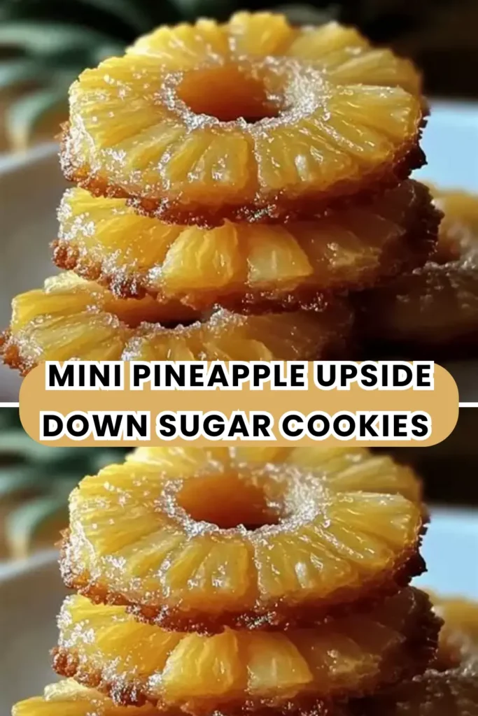 Mini Pineapple Upside Down Sugar Cookies (1)