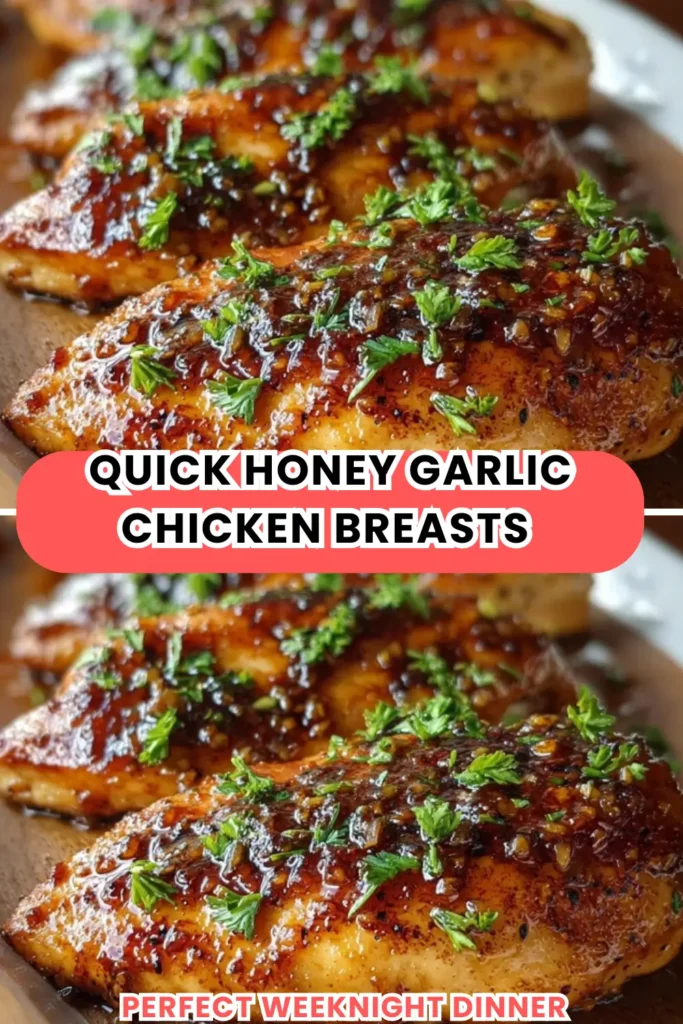 Quick Honey Garlic Chicken Breasts