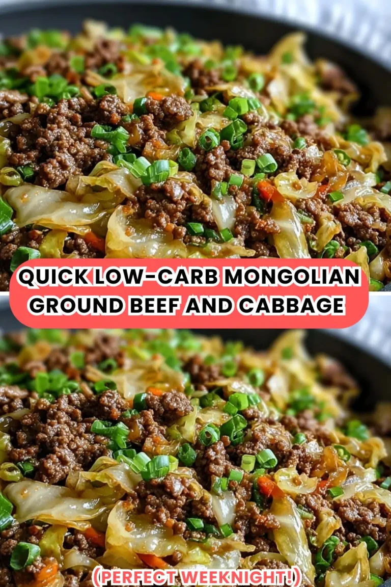 Quick Low-Carb Mongolian Ground Beef and Cabbage