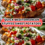 Mediterranean Stuffed Sweet Potatoes